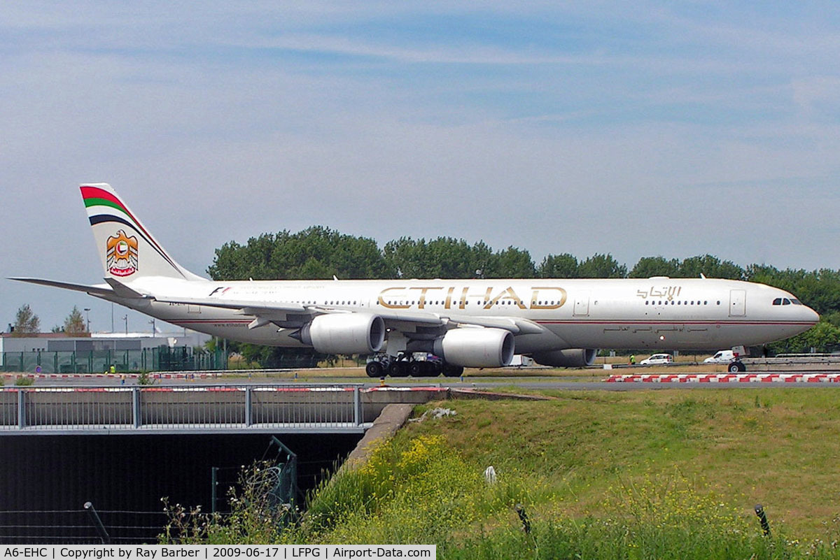 A6-EHC, 2006 Airbus A340-541 C/N 761, Airbus A340-541 [761] (Etihad Airways) Paris-Charles De Gaulle~F 17/06/2009