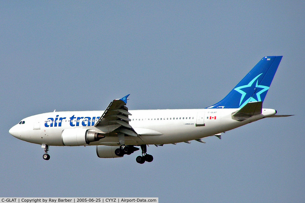 C-GLAT, 1991 Airbus A310-308 C/N 588, Airbus A310-308 [588] (Air Transat) Toronto~C 25/06/2005