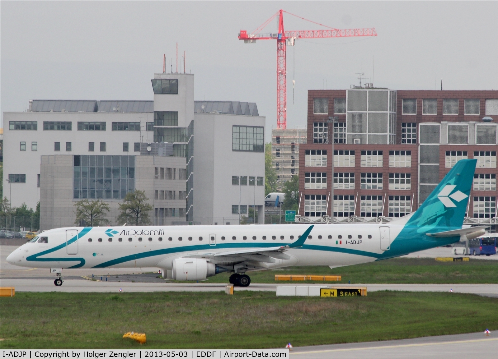 I-ADJP, 2012 Embraer 195LR (ERJ-190-200LR) C/N 19000578, On taxi to departure....