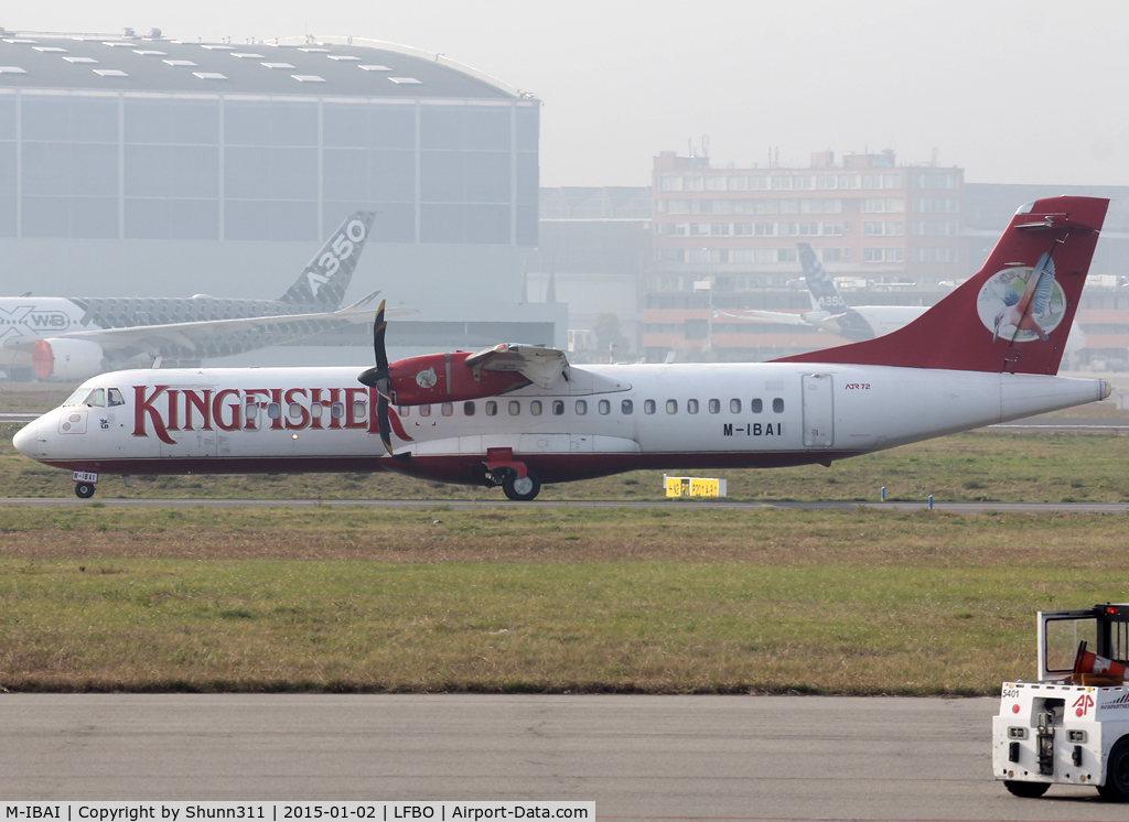 M-IBAI, 2007 ATR 72-212A C/N 767, Arriving from ferry flight... To be stored @ LFBF