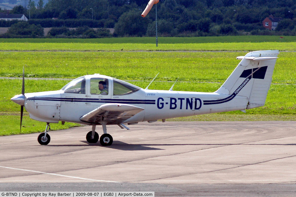G-BTND, 1978 Piper PA-38-112 Tomahawk Tomahawk C/N 38-78A0155, G-BTND   Piper PA-38-112 Tomahawk [38-78A0155] Staverton~G 07/08/2009