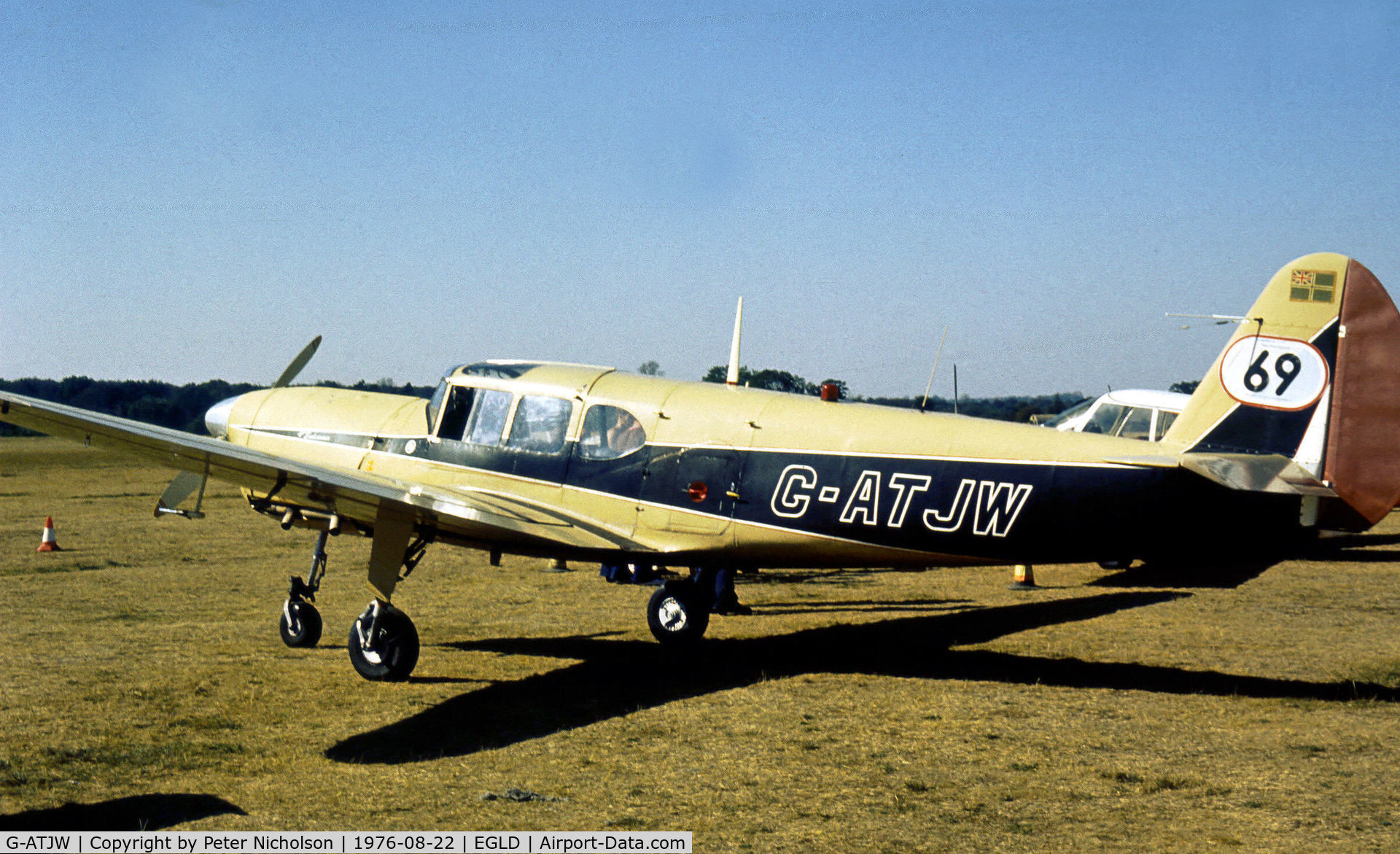 G-ATJW, 1946 Nord 1101 Noralpha C/N 167, Nord 1101 Noralpha as seen at Denham in the Summer of 1976.