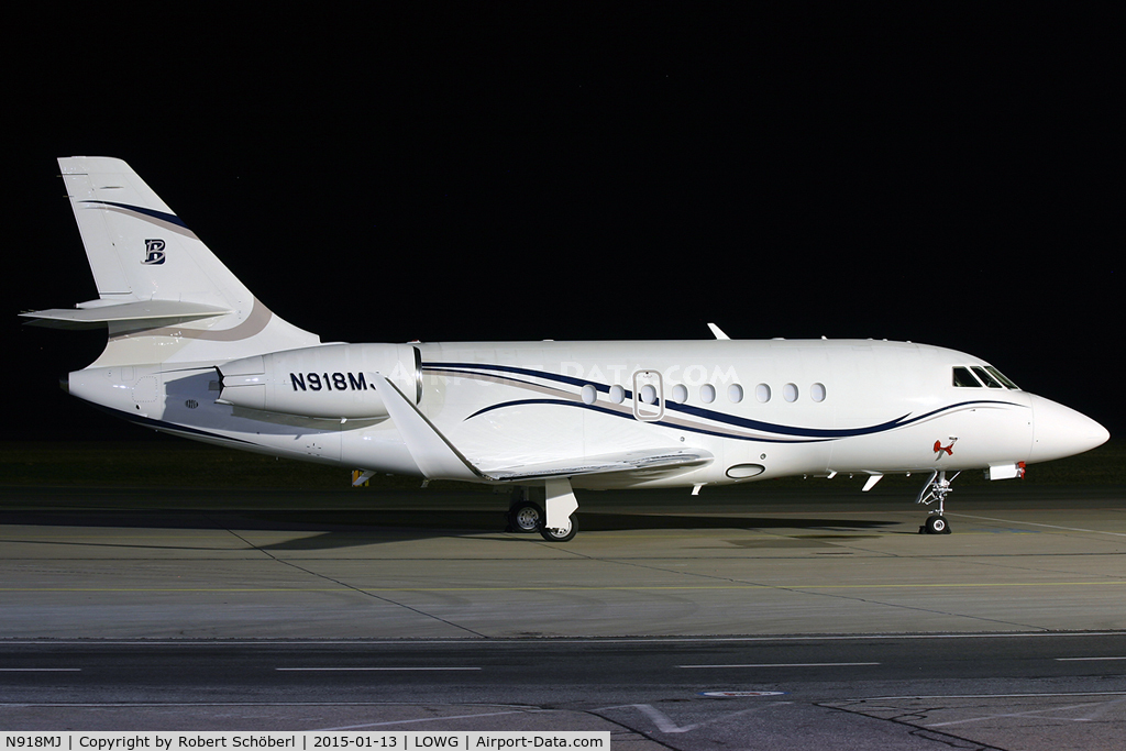 N918MJ, 2013 Dassault Falcon 2000EX C/N 270, N918MJ @ LOWG