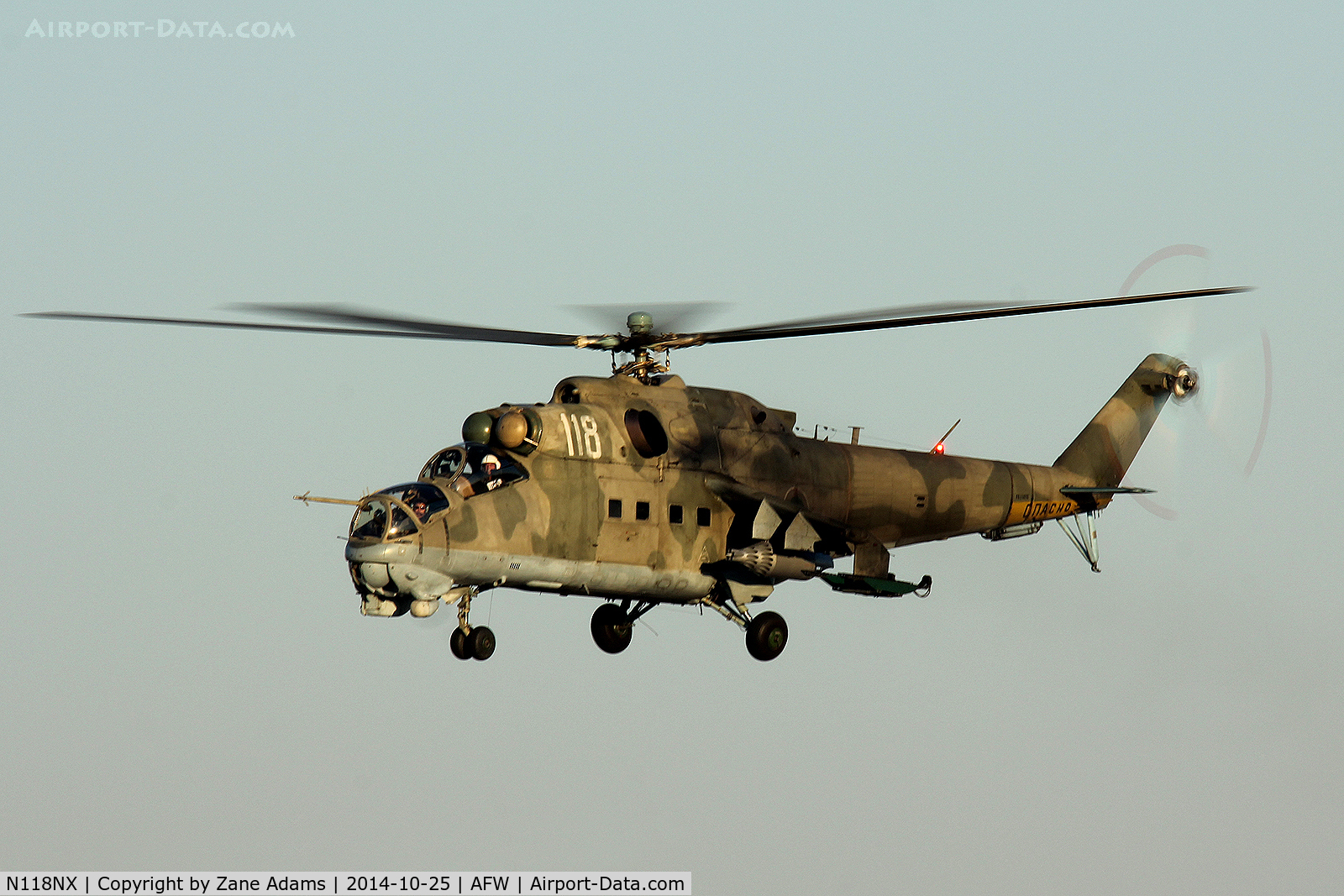 N118NX, Mil MI-24D C/N 150153, At the 2014 Alliance Airshow - Fort Worth, TX