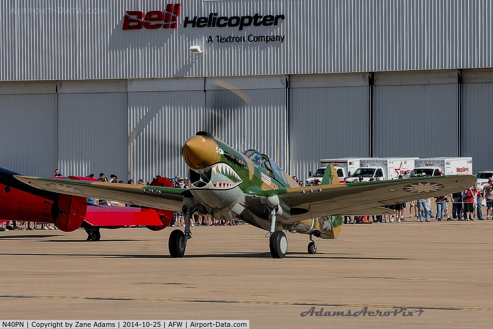 N40PN, 1944 Curtiss P-40N Warhawk C/N 33109, At the 2014 Alliance Airshow - Fort Worth, TX