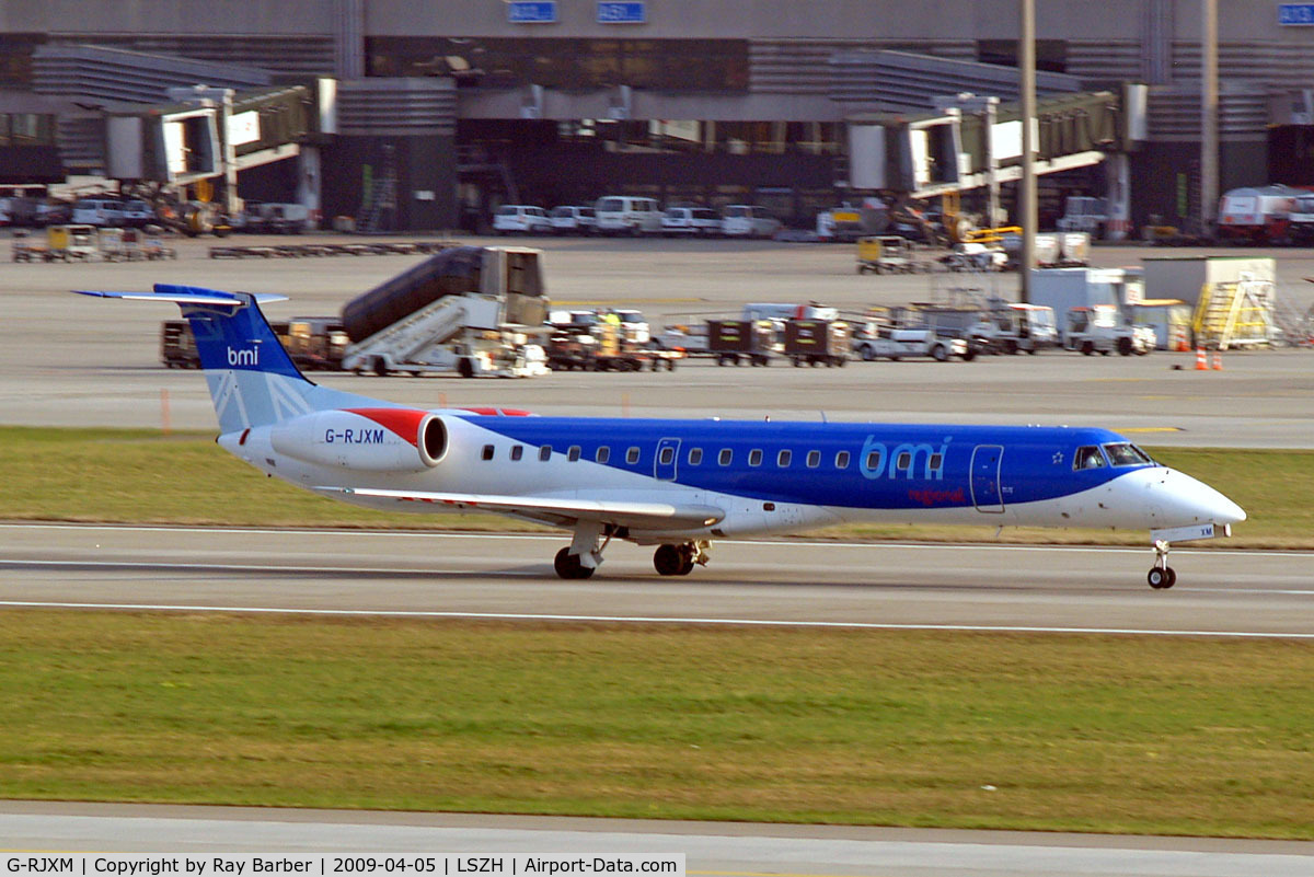 G-RJXM, 2000 Embraer ERJ-145MP (EMB-145MP) C/N 145216, Embraer ERJ-145MP [145216] (bmi Regional) Zurich~HB 05/04/2009