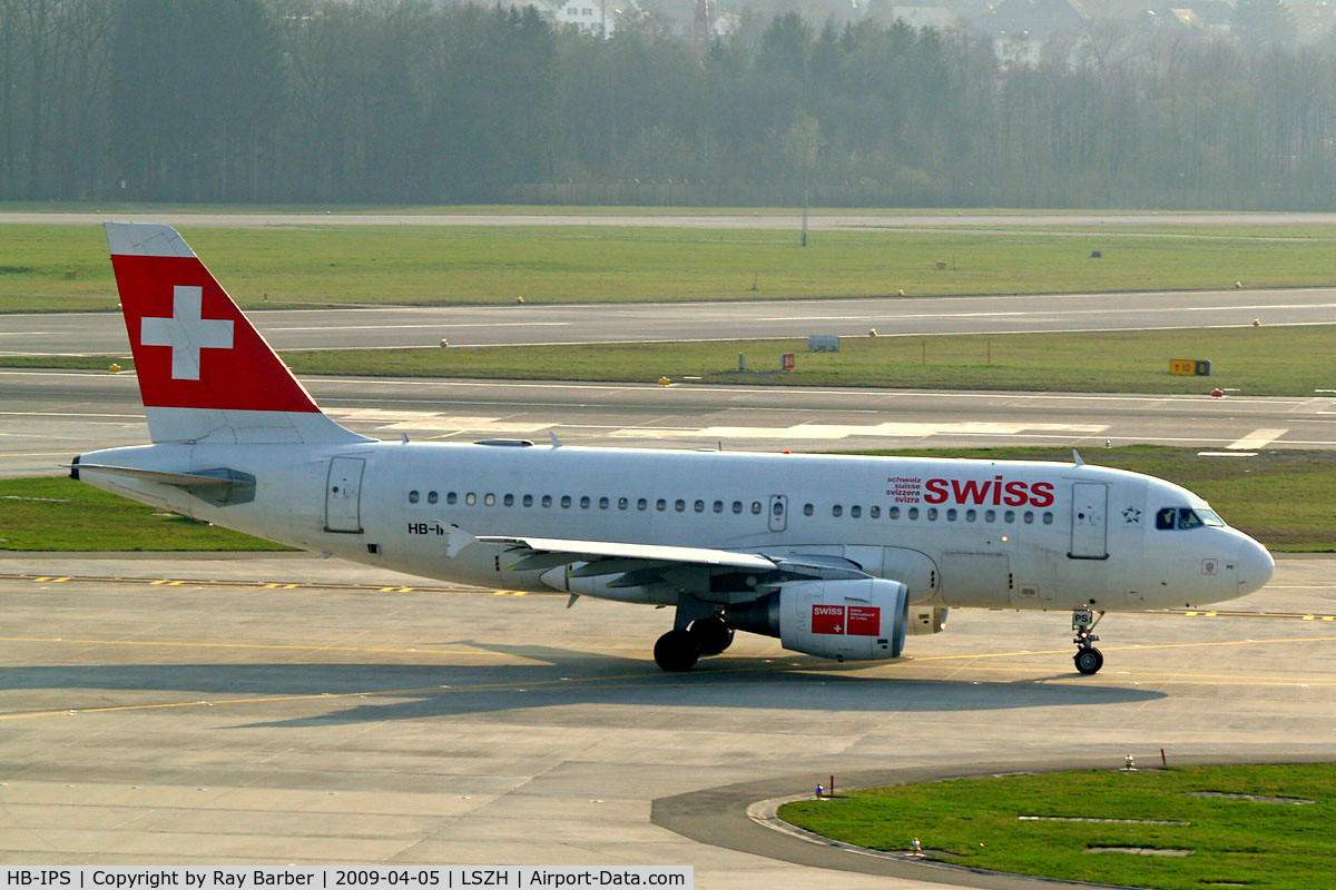 HB-IPS, 1997 Airbus A319-112 C/N 734, Airbus A319-112 [0734] (Swiss International Air Lines) Zurich~HB 05/04/2009