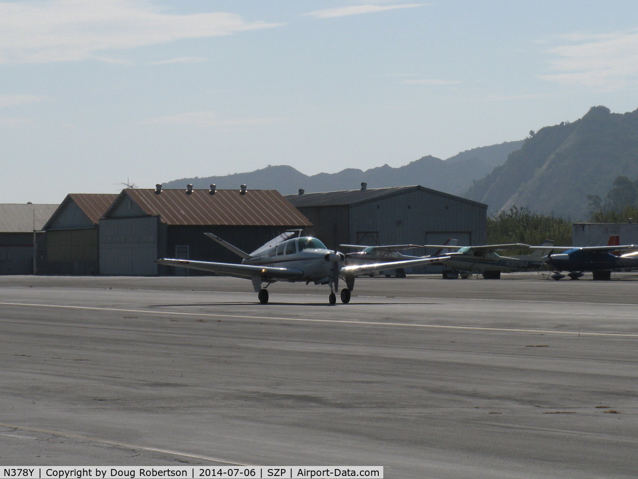 N378Y, 1951 Beech B35 Bonanza C/N D-2680, 1951 Beech B35 BONANZA, Continental E225 upgrade, landing roll Rwy 22