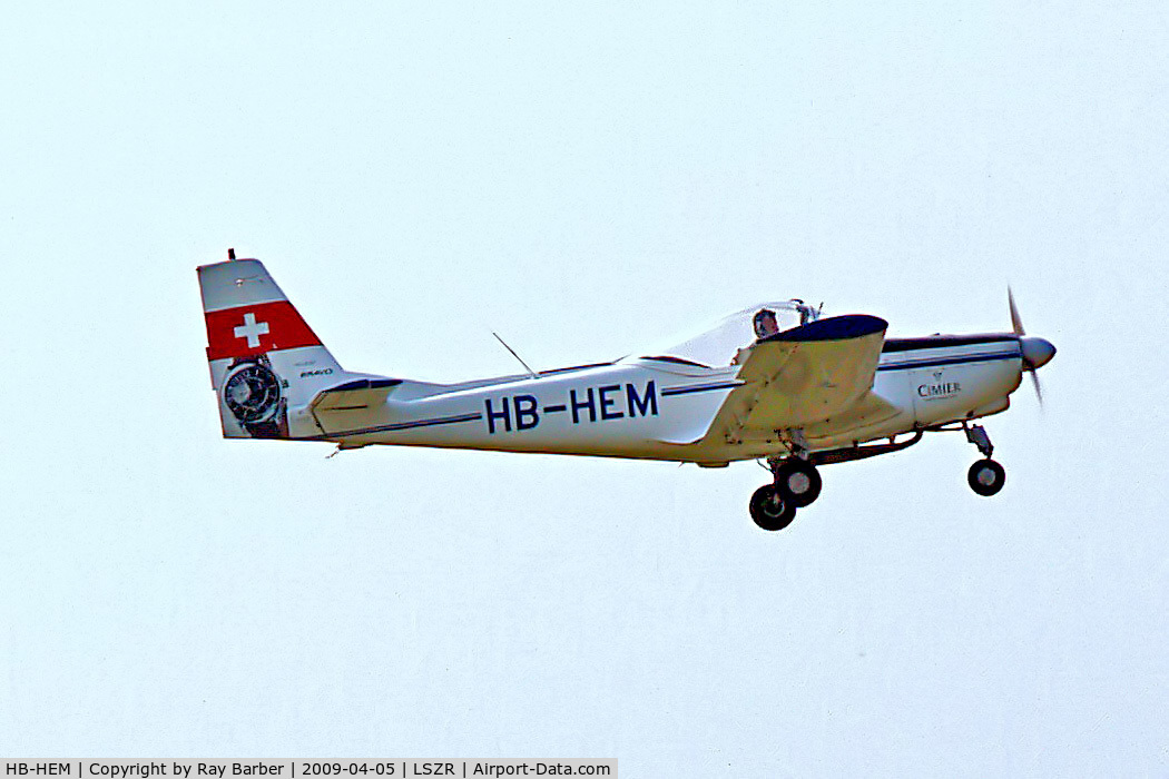 HB-HEM, 1973 FFA AS-202/15 Bravo C/N 007, FAA AS.202-15 Bravo [007] Altenrhein~HB 05/04/2009. Since written off.