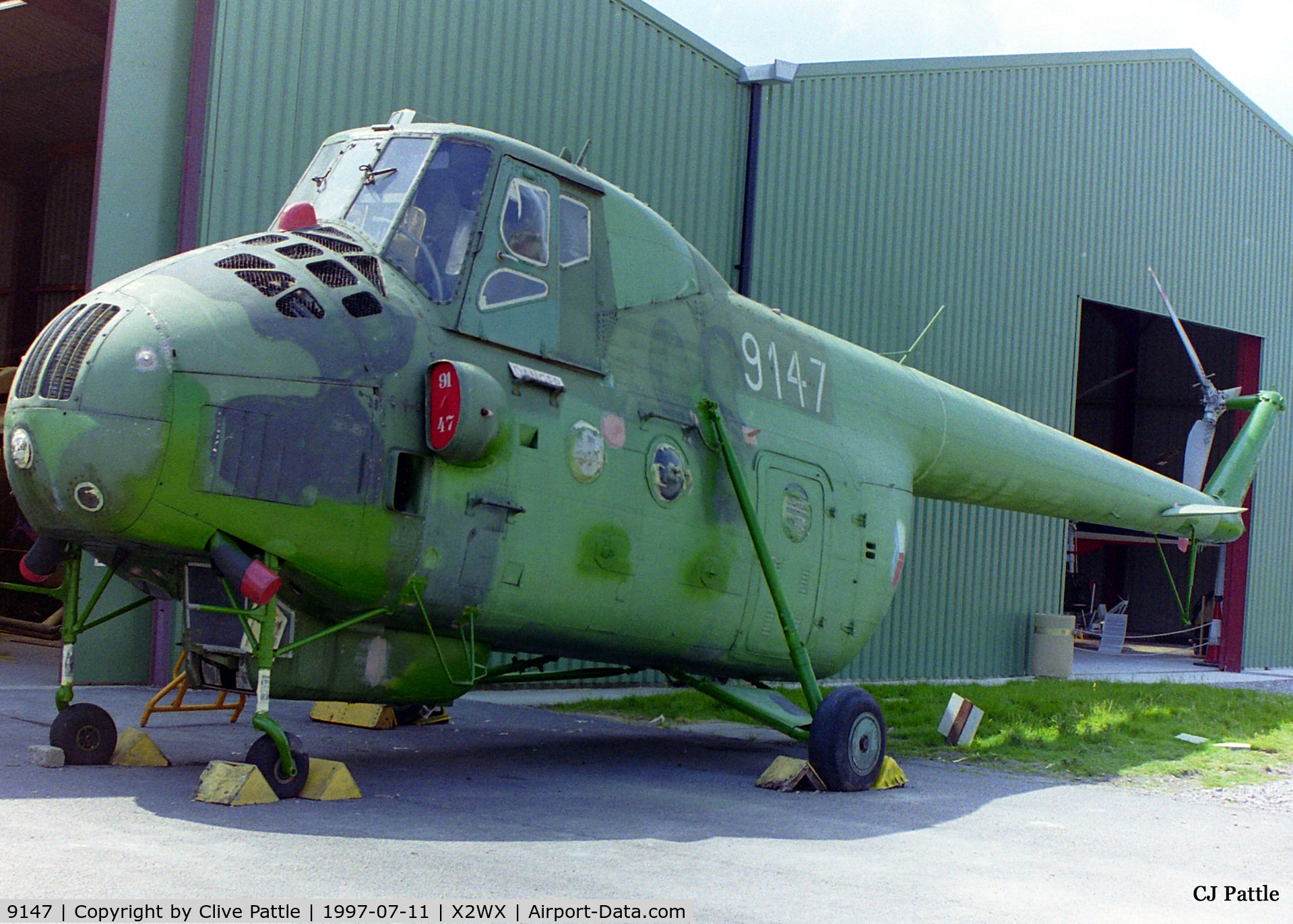 9147, Mil Mi-4 Hound C/N 09147, Pictured in external display/storage at the IHM Weston Super Mare.
