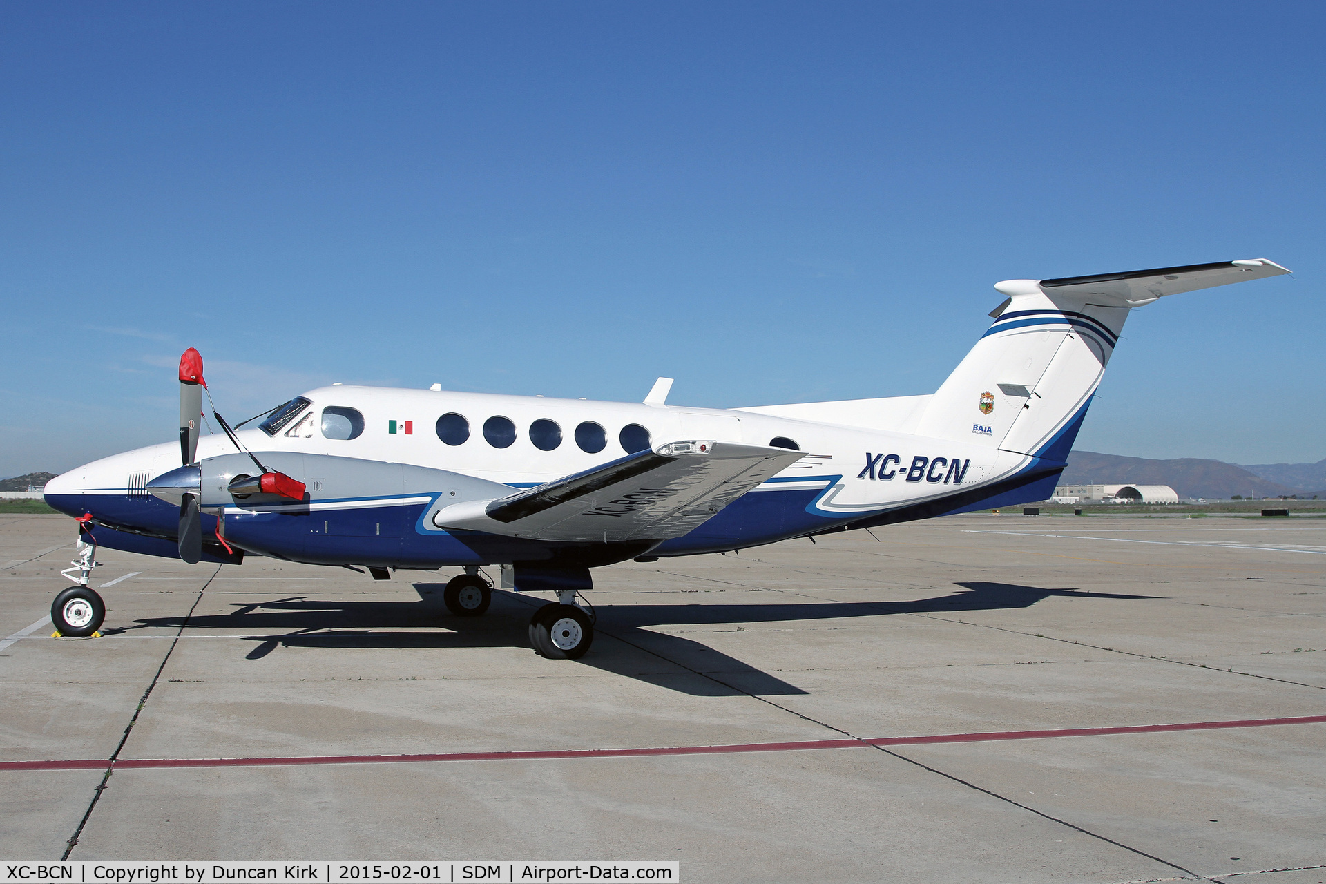 XC-BCN, Beech 200 C/N BB-435, The Governor of the State of Baja's plane