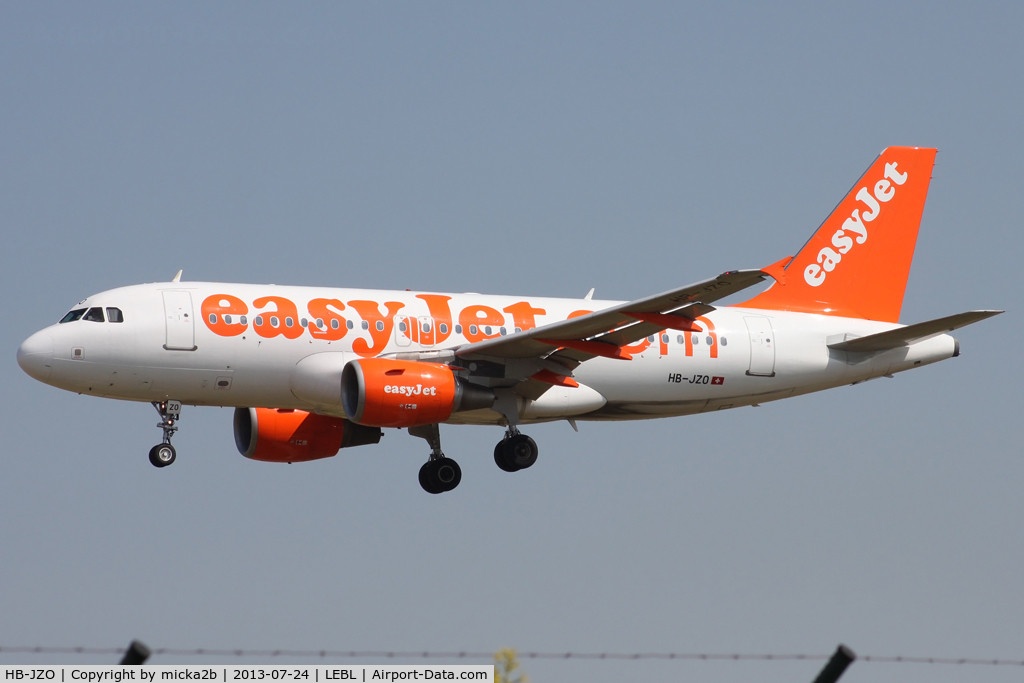 HB-JZO, 2005 Airbus A319-111 C/N 2398, Landing