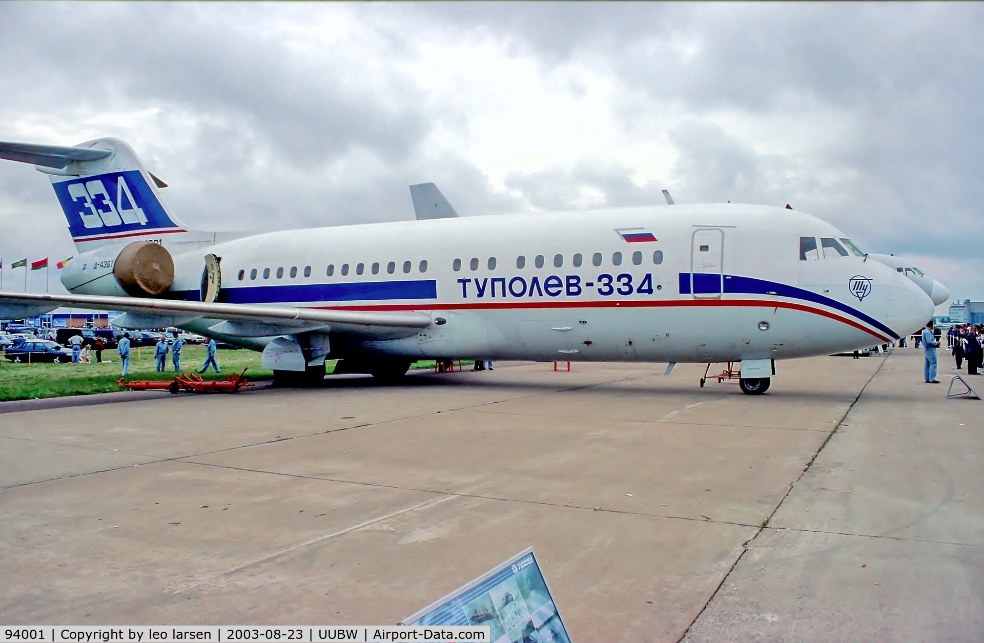 94001, 1993 Tupolev Tu-334 C/N 01001, Zhukovski Moscow 23.8.03