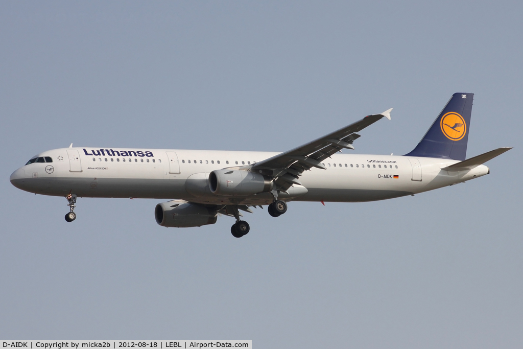 D-AIDK, 2011 Airbus A321-231 C/N 4819, Landing