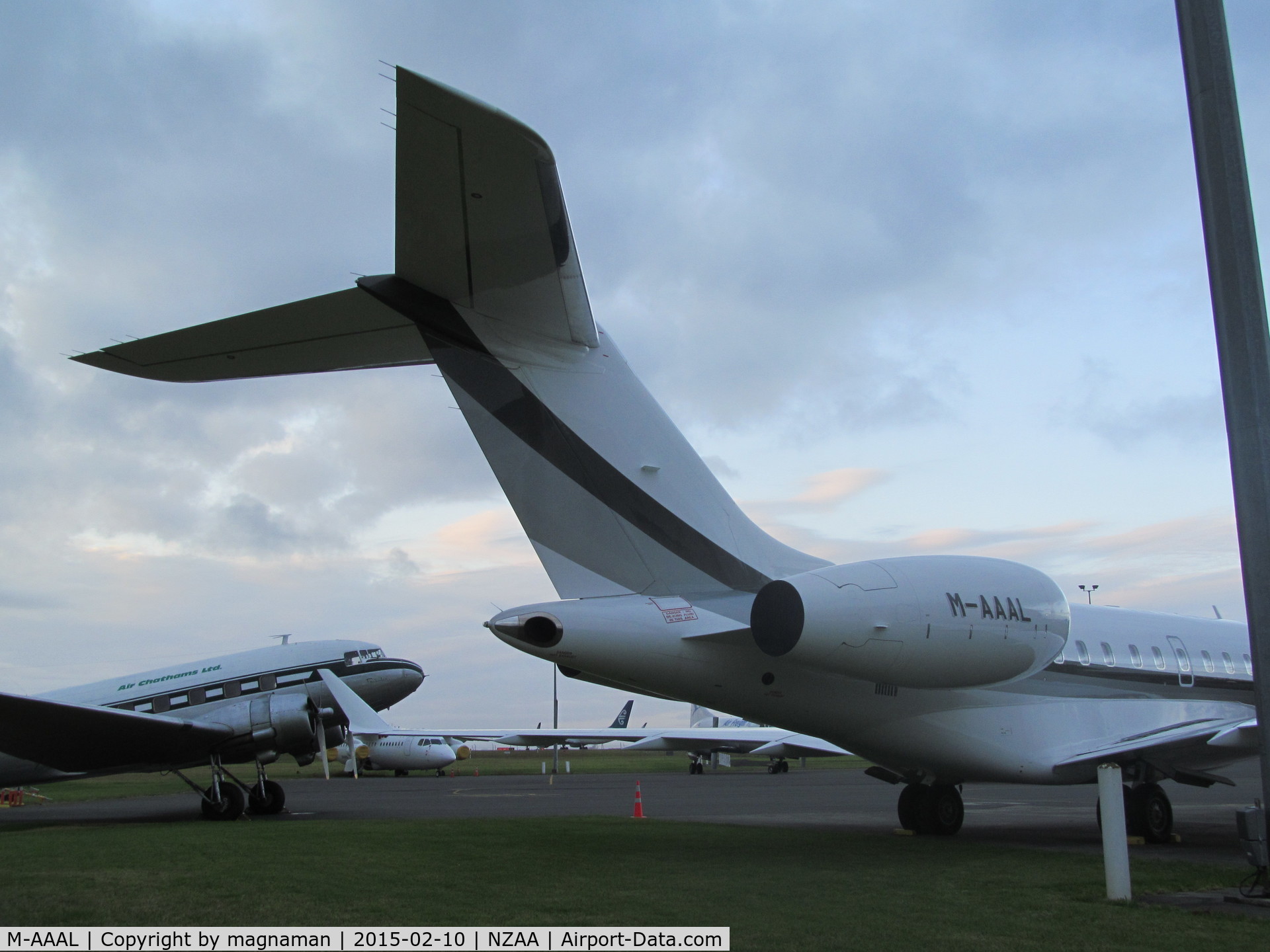 M-AAAL, 2011 Bombardier BD-700-1A10 Global Express C/N 9443, nice tail