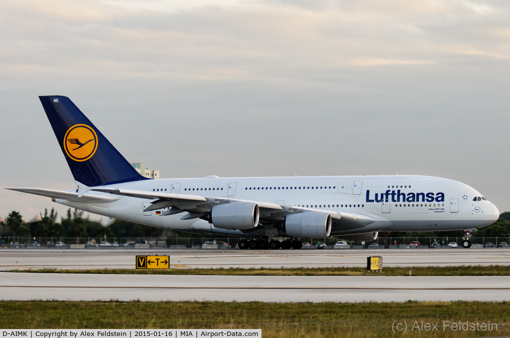 D-AIMK, 2013 Airbus A380-841 C/N 118, Miami