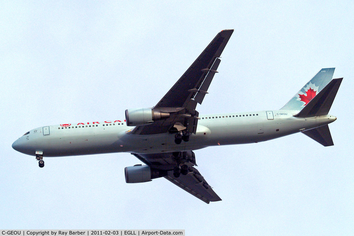 C-GEOU, 1999 Boeing 767-375 C/N 30108, Boeing 767-375ER [30108] (Air Canada) Home~G 03/02/2011. On approach 27R.
