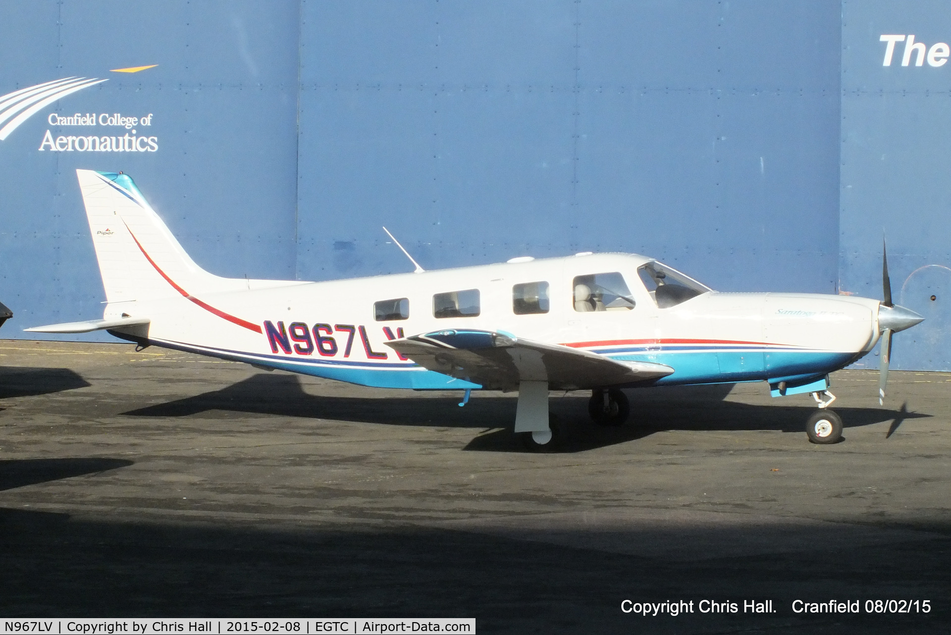 N967LV, 2007 Piper PA-32R-301T Turbo Saratoga C/N 3257481, Cranfield resident
