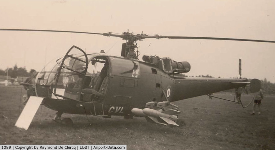 1089, Sud Aviation SE-3160 Alouette III C/N 1089, At the Belgian Army Light Aviation Meeting of Brasschaat Army Base (Antwerp) on 1966-09-18.
