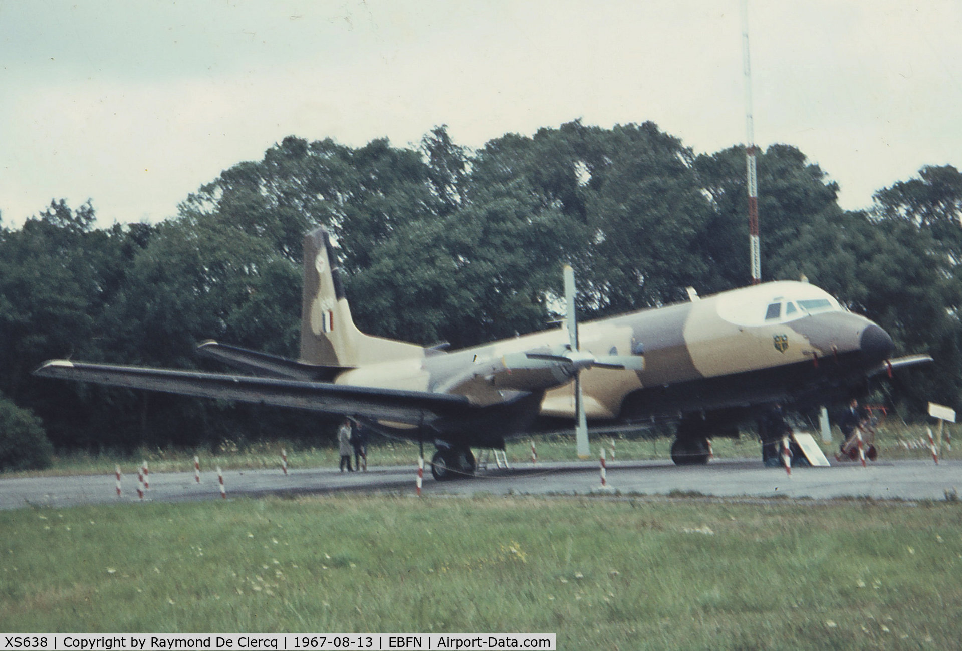 XS638, Hawker Siddeley HS-780 Andover C1 C/N Set 22, Static display at the Koksijde airshow 1967.
