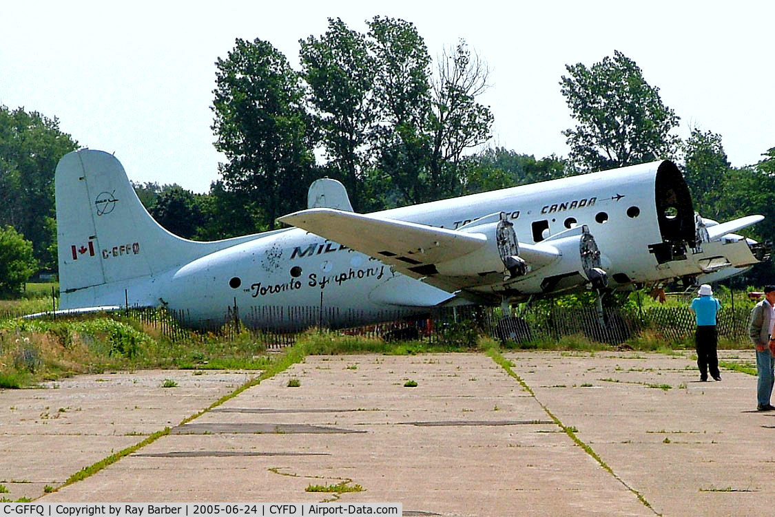 C-GFFQ, Douglas C-54D Skymaster C/N 27298, Douglas C-54D Skymaster [27298] (Millardair) Brantford~C 24/06/2005