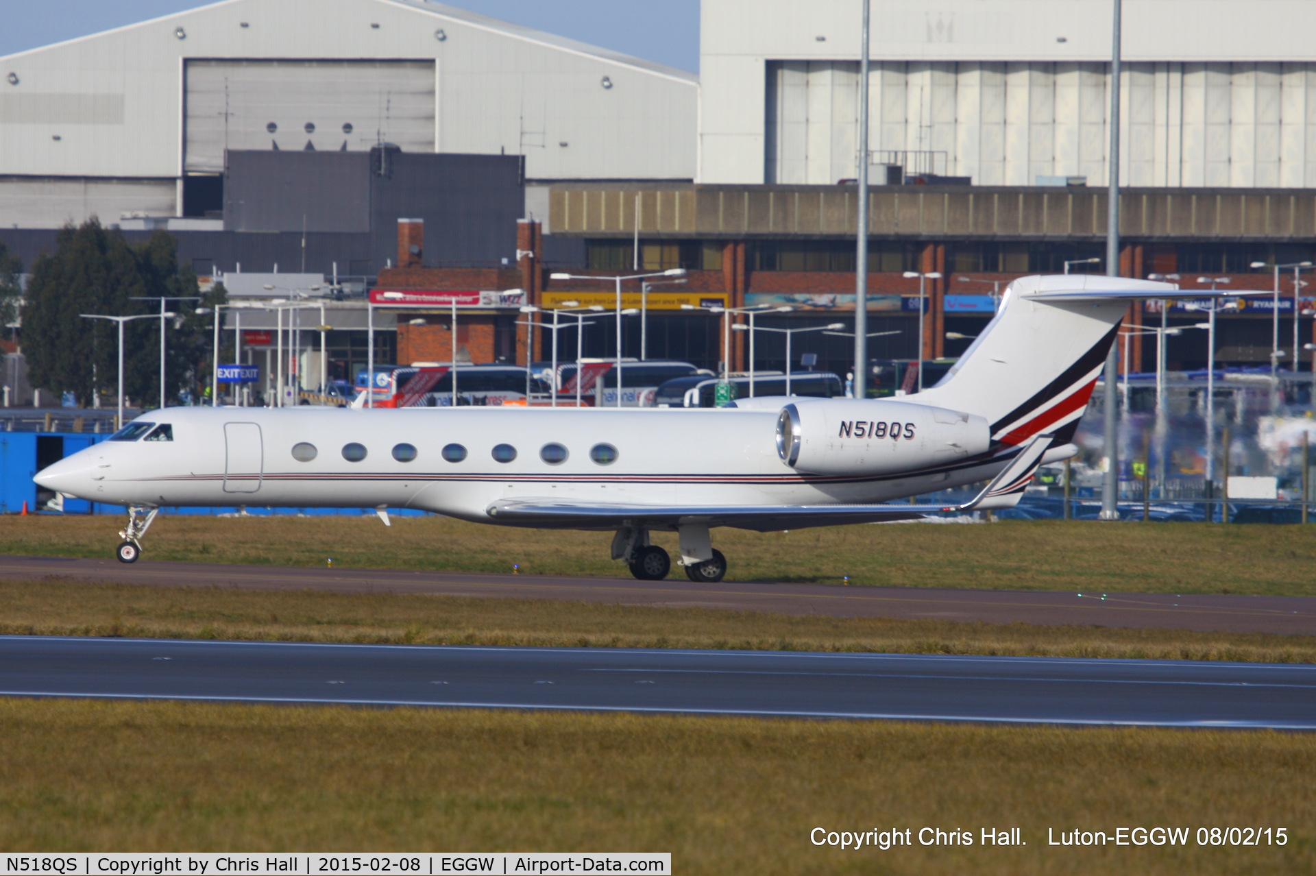 N518QS, 2005 Gulfstream Aerospace GV-SP (G550) C/N 5075, NetJets