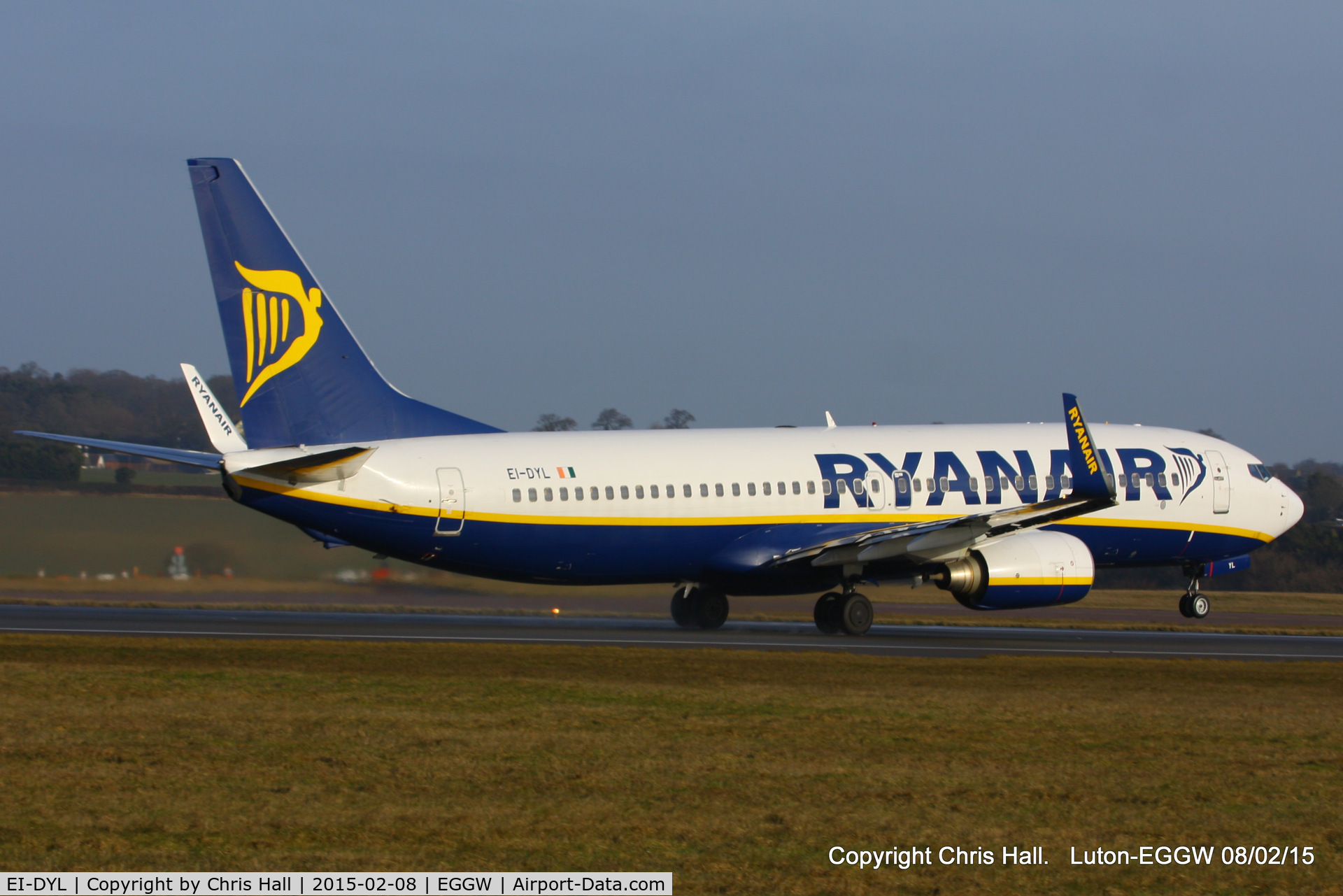 EI-DYL, 2008 Boeing 737-8AS C/N 36574, Ryanair