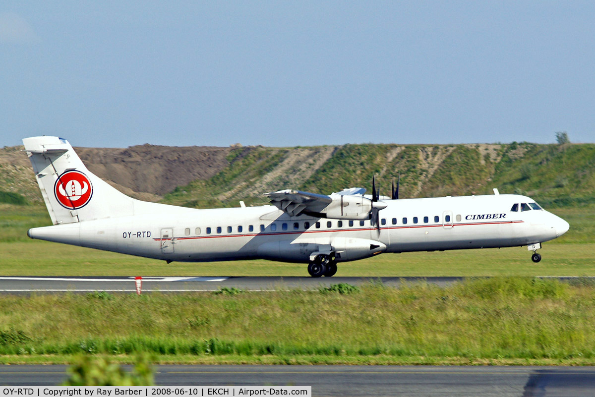 OY-RTD, 1997 ATR 72-202 C/N 509, Aerospatiale ATR-72-202 [496] (Cimber Air) Copenhagen-Kastrup~OY 10/06/2008