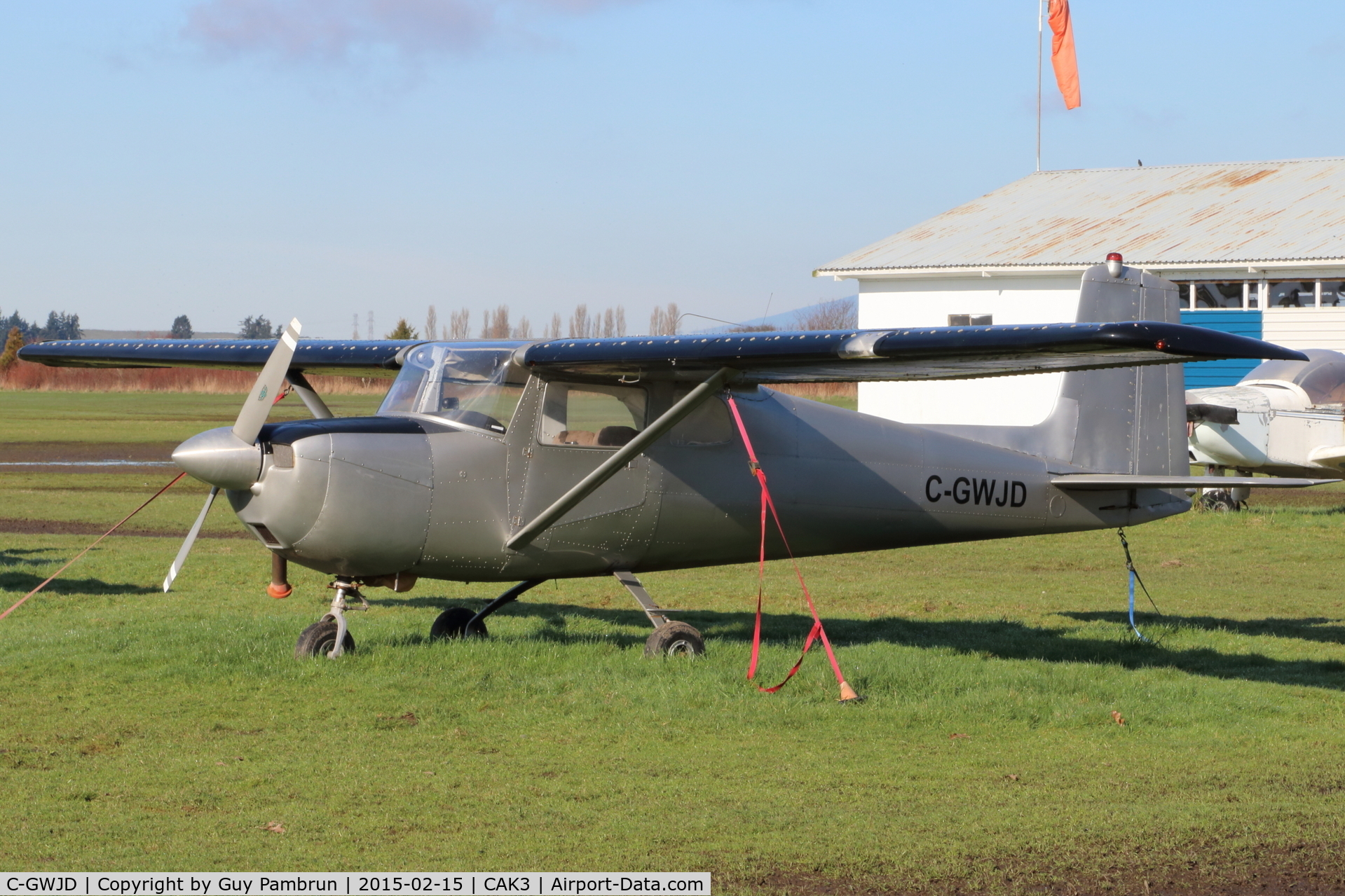 C-GWJD, 1961 Cessna 150A C/N 15059103, Tied down