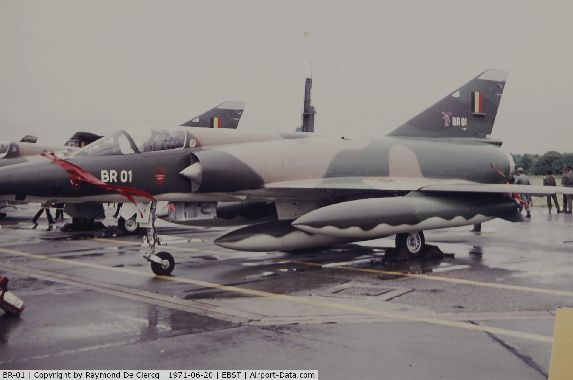 BR-01, 1971 Dassault Mirage 5BR C/N 301, BAF Brustem airshow 1971.