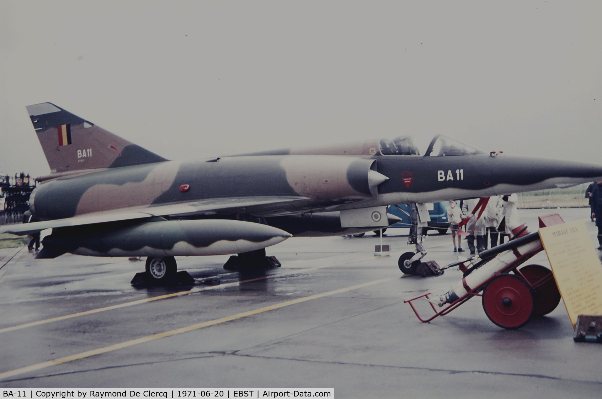 BA-11, 1970 Dassault Mirage 5BA C/N 011, BAF Brustem airshow 1971.