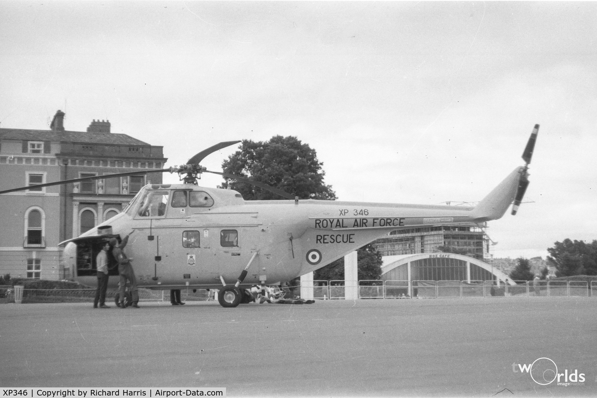 XP346, 1962 Westland Whirlwind HAR.10 C/N WA362, Photographed on Plymouth Hoe in about 1968/9