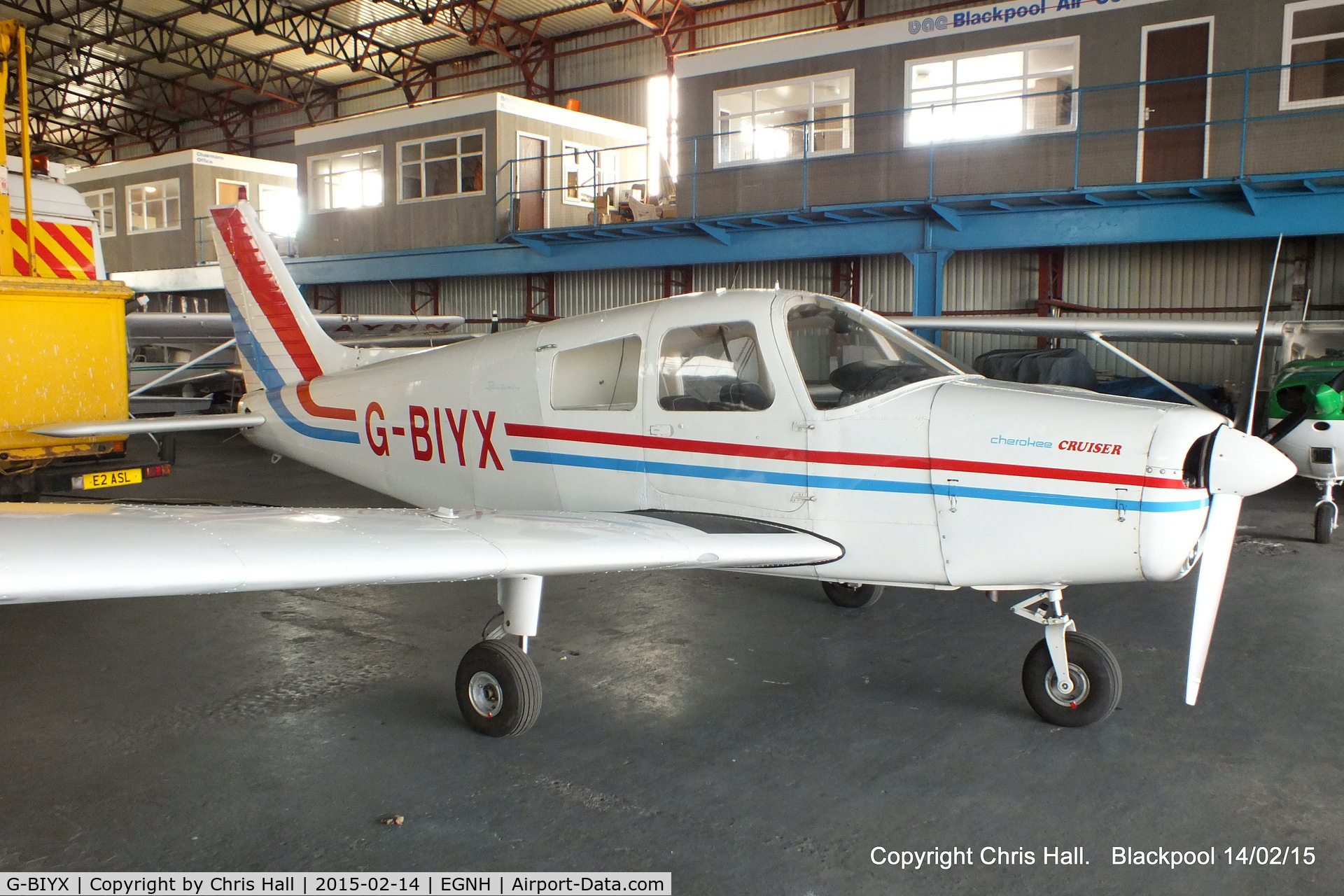 G-BIYX, 1975 Piper PA-28-140 Cherokee Cruiser C/N 28-7625064, privately owned