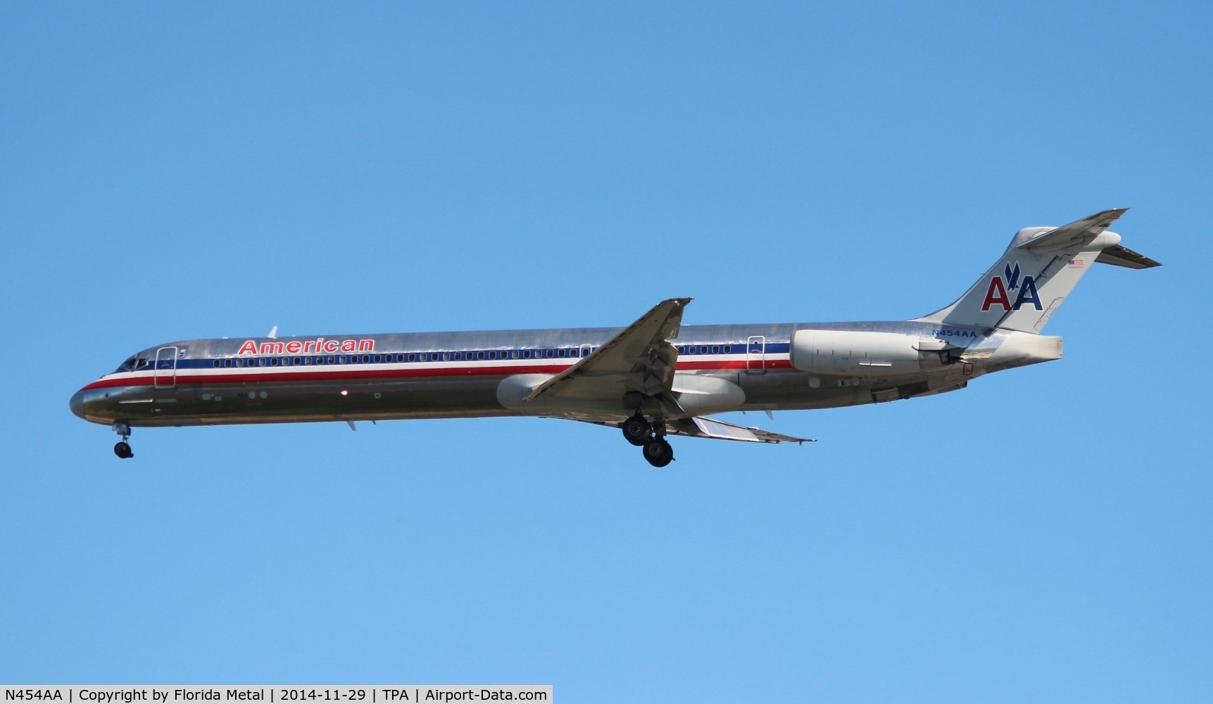 N454AA, 1987 McDonnell Douglas MD-82 (DC-9-82) C/N 49559, American