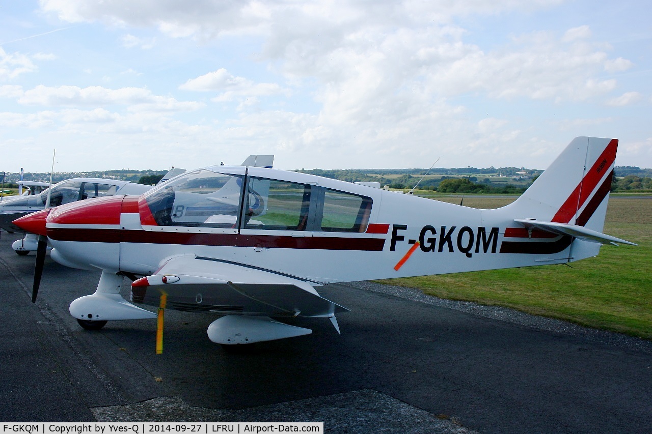 F-GKQM, Robin DR-400-120 Dauphin 2+2 C/N 2057, Robin DR.400-120 Dauphin, Static display, Morlaix-Ploujean airport (LFRU-MXN) air show in september 2014
