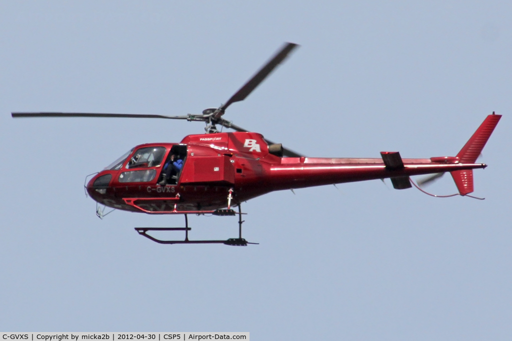 C-GVXS, 1982 Aerospatiale AS-350BA Ecureuil C/N 1605, In flight