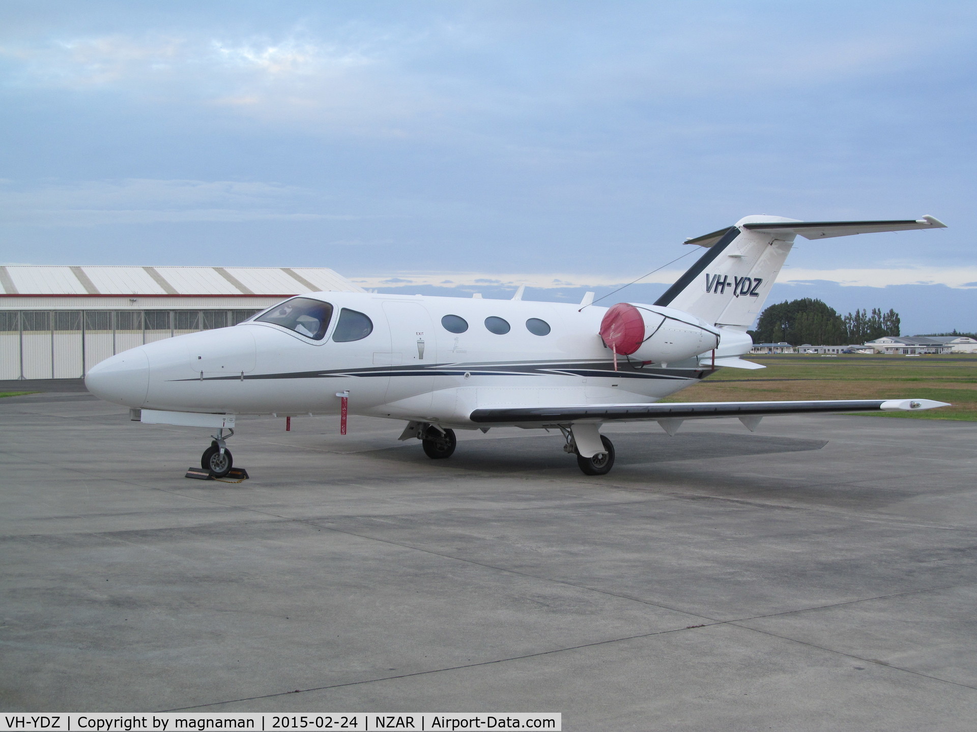 VH-YDZ, 2008 Cessna 510 Citation Mustang Citation Mustang C/N 510-0070, At Ardmore following delivery to new owner last night via AKL. To become ZK- registered.