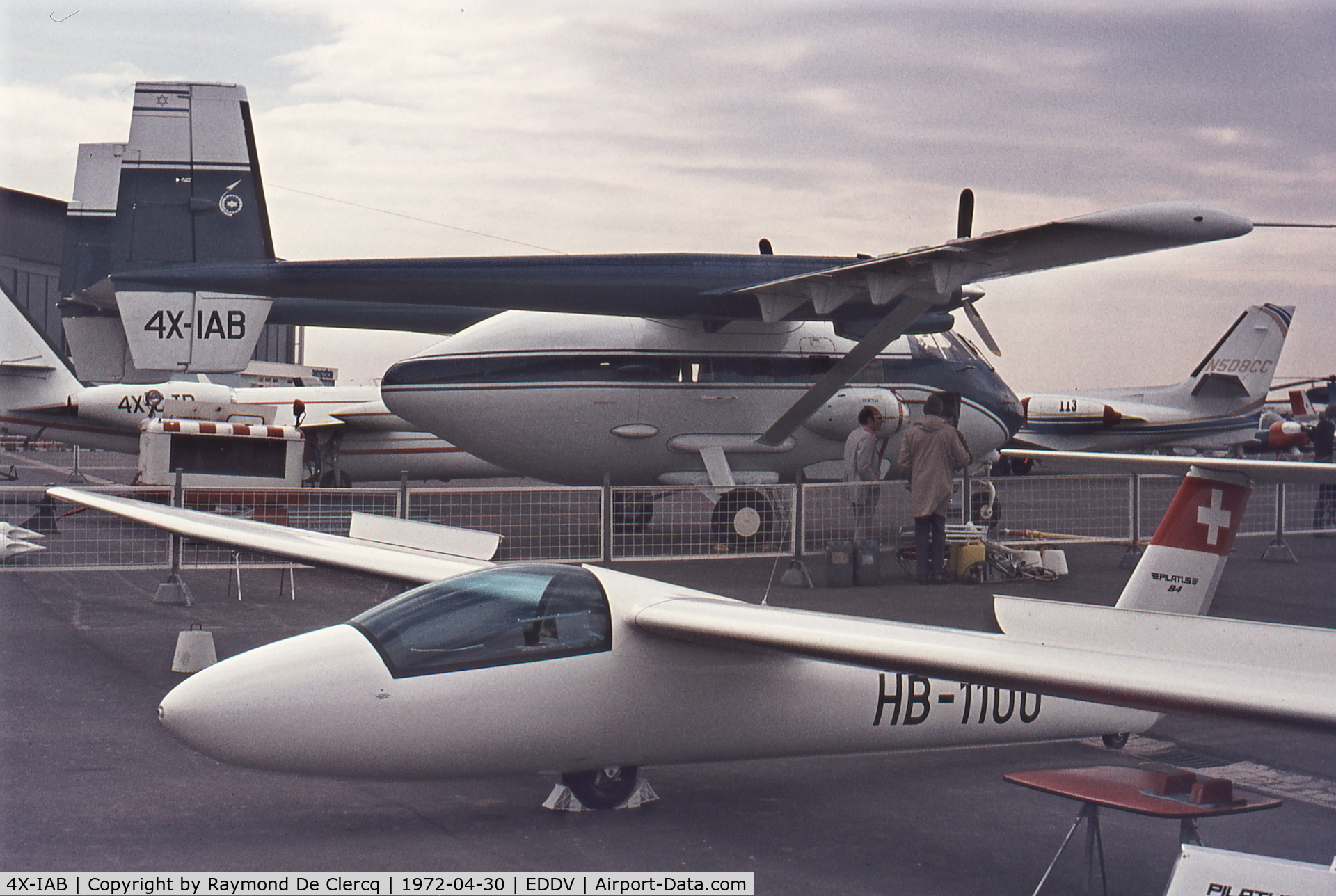 4X-IAB, 1972 Israel Aircraft Industries IAI-201 Arava C/N 0004, Hanover show 1972.