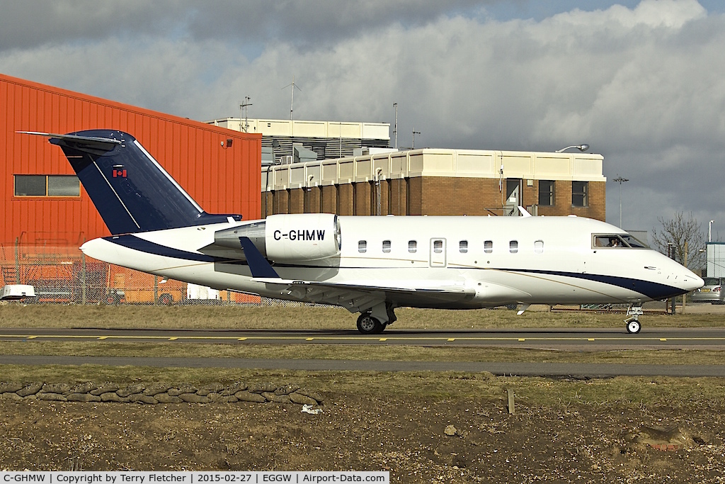 C-GHMW, 2008 Bombardier Challenger 605 (CL-600-2B16) C/N 5796, 2008 Bombardier CL-600-2B16, c/n: 5796 at Luton