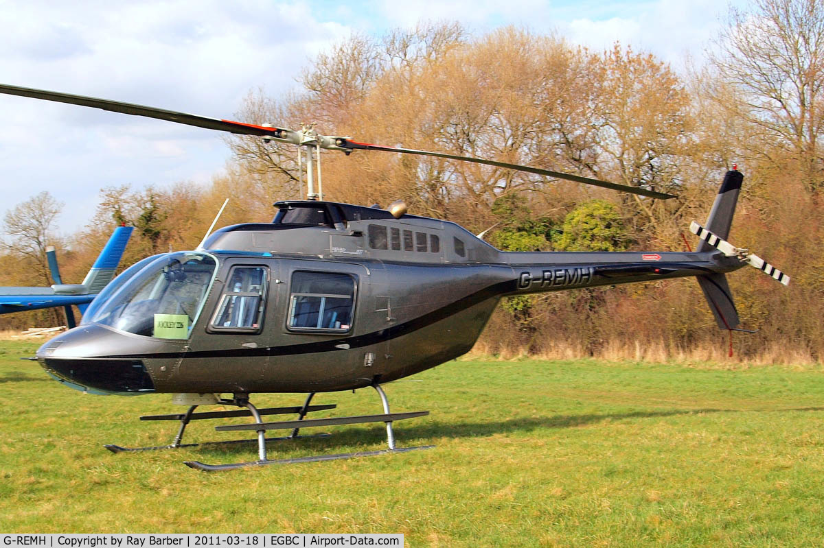 G-REMH, 2007 Bell 206B JetRanger III C/N 4626, Bell 206B3 Jet Ranger III [4626] Cheltenham Racecourse~G 18/03/2011