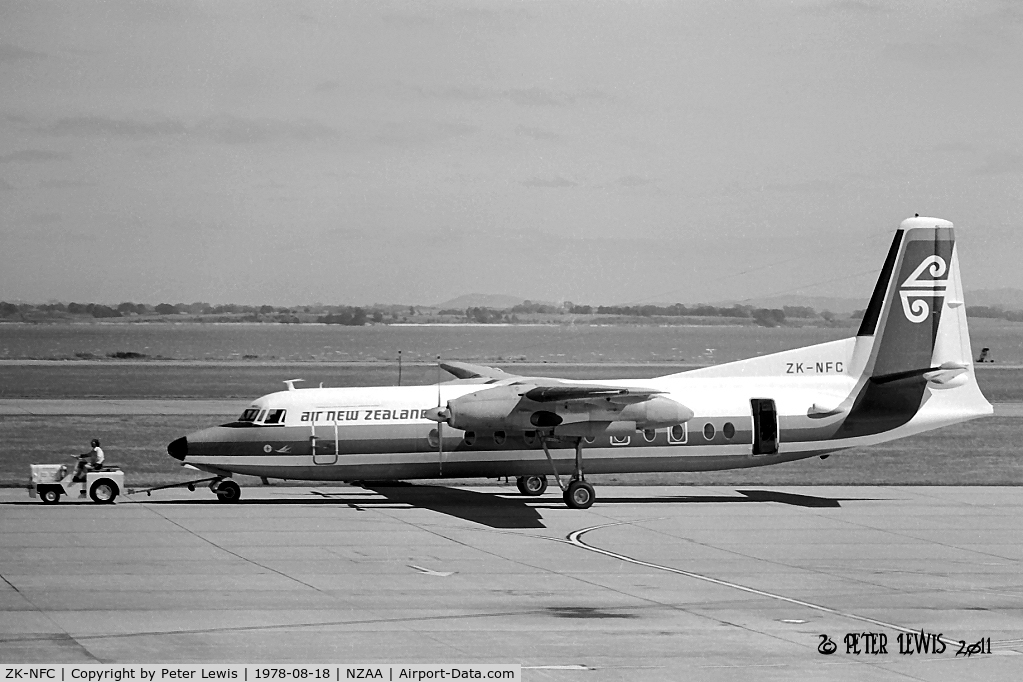 ZK-NFC, 1971 Fokker F-27-500 Friendship C/N 10456, Air New Zealand Ltd., Auckland