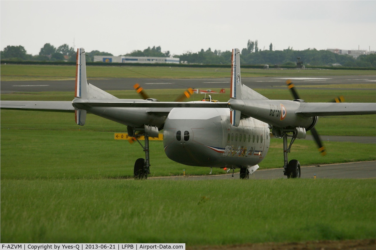 F-AZVM, 1956 Nord N-2501F Noratlas C/N 105, Nord N-2501F Noratlas, Taxiing to holding point rwy 03, Paris-Le Bourget Air Show 2013