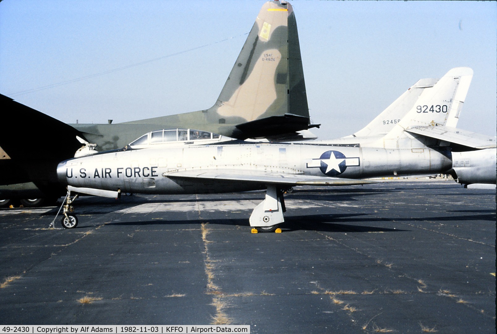 49-2430, 1950 Republic YRF-84F FICON C/N Not found 49-2430, At the USAF Museum in 1982.