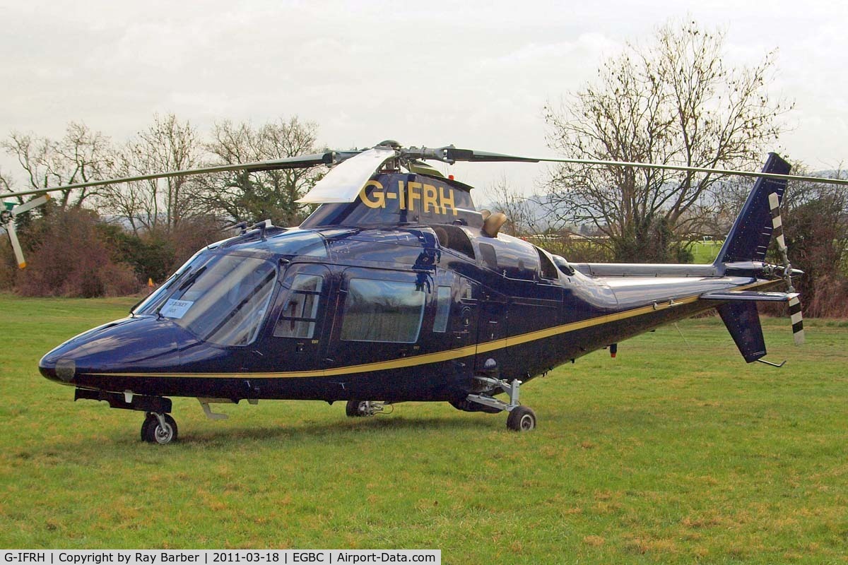 G-IFRH, 1990 Agusta A-109C C/N 7619, Agusta A.109C [7619] Cheltenham~G 18/03/2011