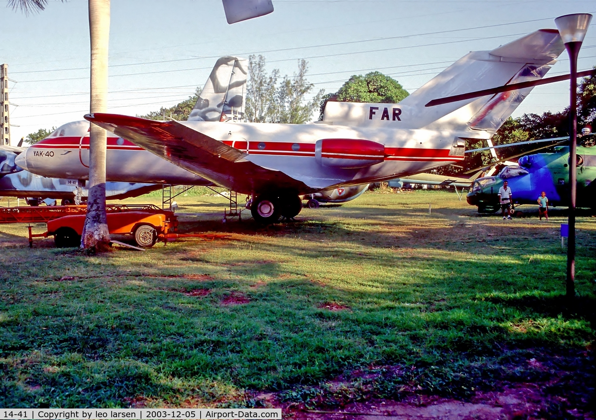 14-41, 1976 Yakovlev Yak-40 C/N 9631049, Museo del Aire Havana 5.12.03
