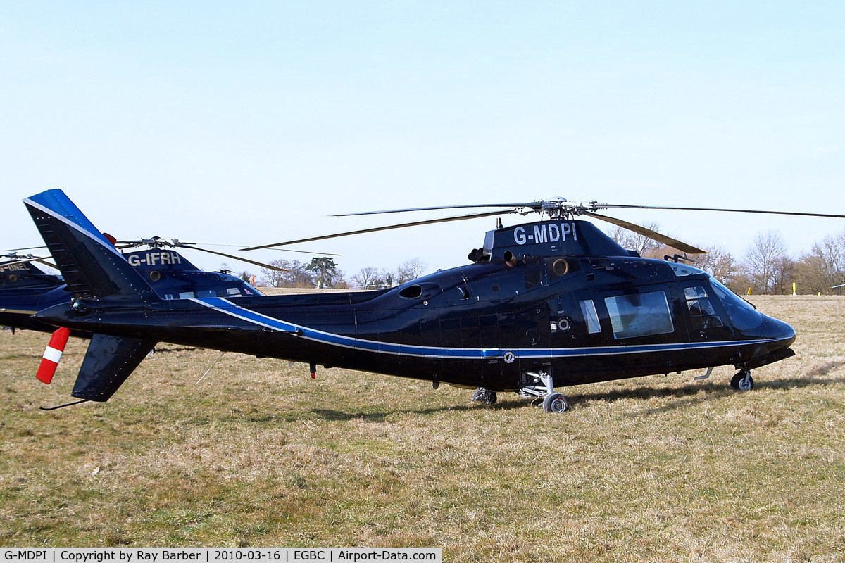 G-MDPI, 1987 Agusta A-109A-2 C/N 7393, Agusta A.109A-2 [7393] Cheltenham~G 16/03/2010