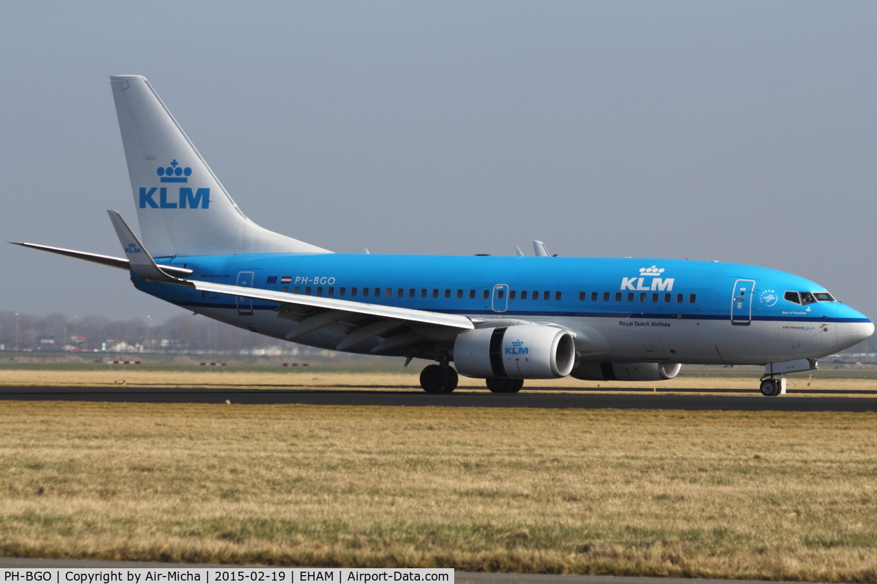 PH-BGO, 2011 Boeing 737-7K2 C/N 38126, KLM Royal Dutch Airlines