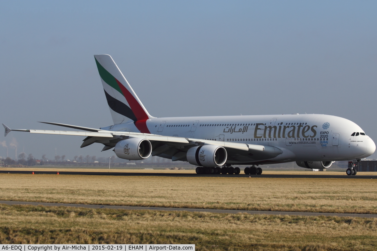 A6-EDQ, 2011 Airbus A380-861 C/N 080, Emirates