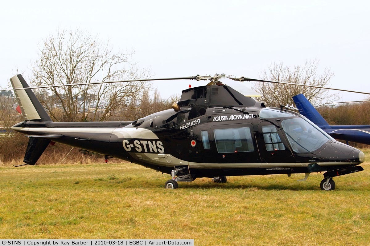 G-STNS, 1985 Agusta A-109A-2 C/N 7324, Agusta A-109A-II [7324] Cheltenham~G 18/03/2010