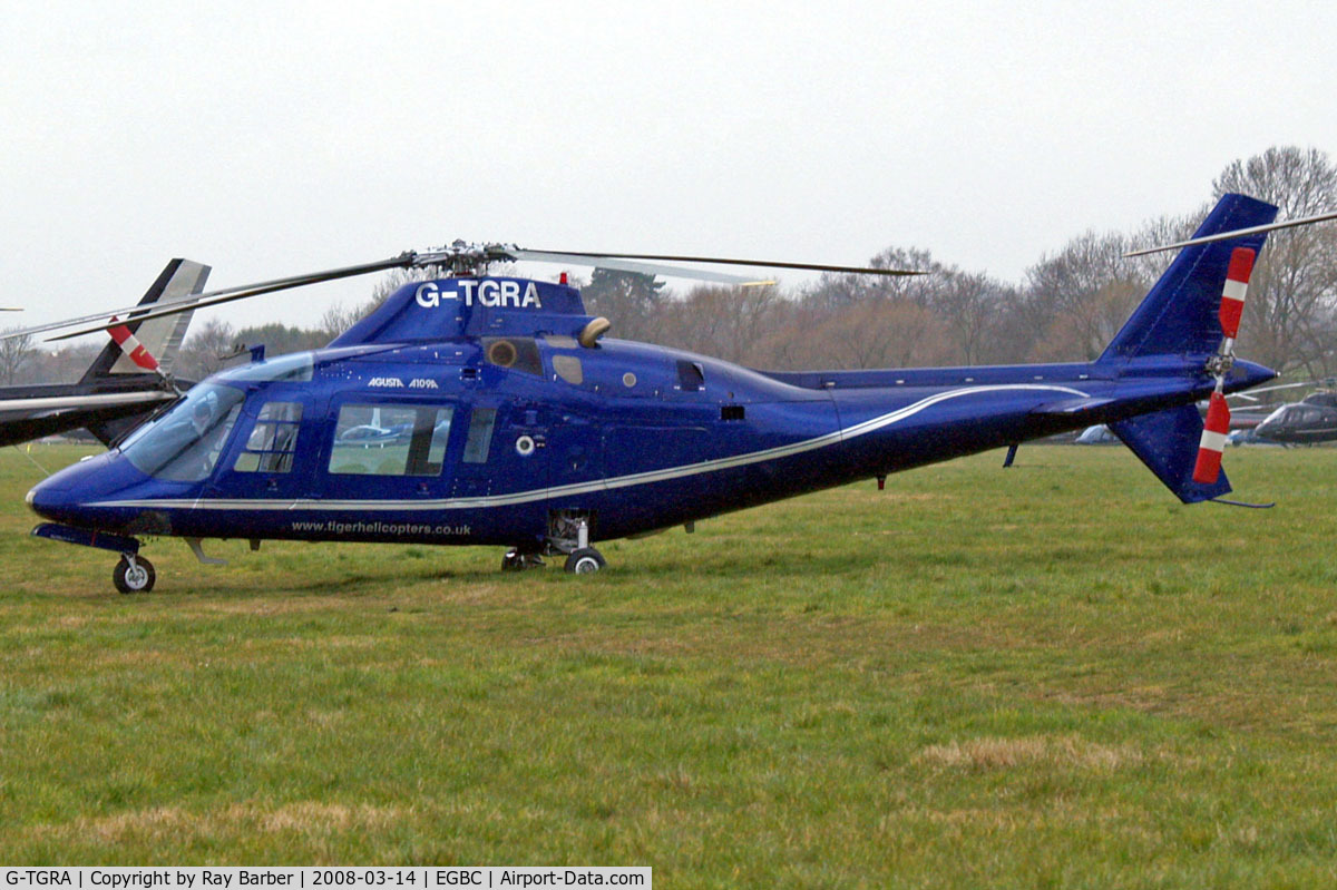 G-TGRA, 1982 Agusta A-109A Hirundo C/N 7201, Agusta A.109A [7201] Cheltenham~G 14/03/2008